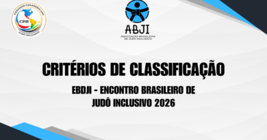 Divulgação dos Critérios de Classificação – Encontro Brasileiro de Judô Inclusivo 2026